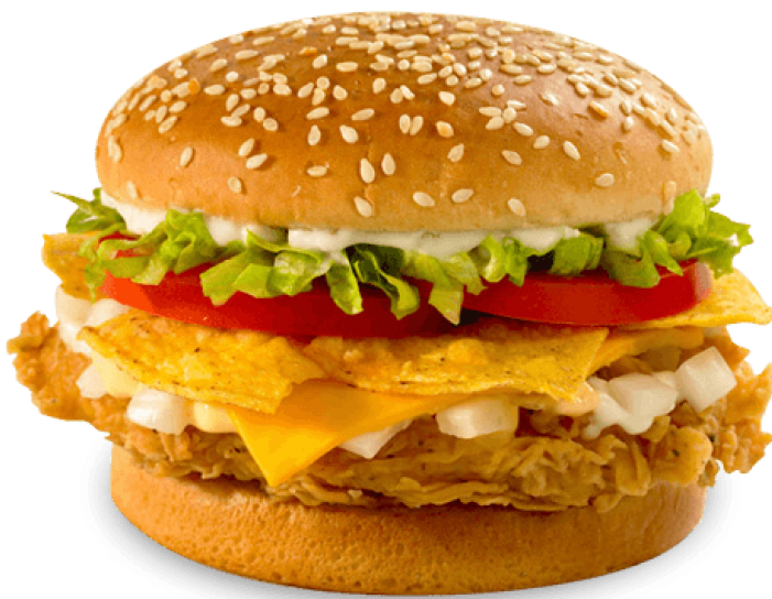 Spicy Paneer Burger Veg Platter